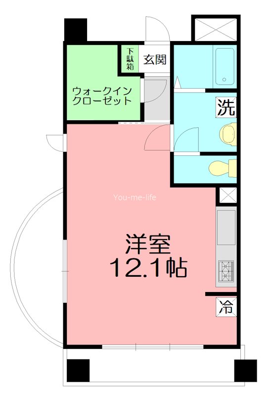 プレセンスK 404号室 間取り