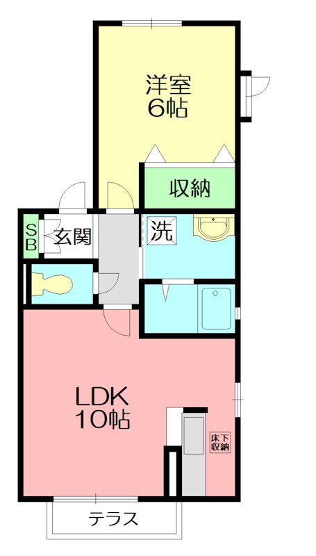シャトレトミー 101号室 間取り
