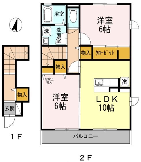 ディアベルジュ湘南台参番館  202号室 間取り