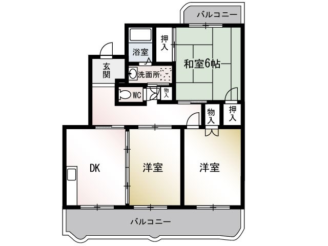 りぶれ97  102号室 間取り