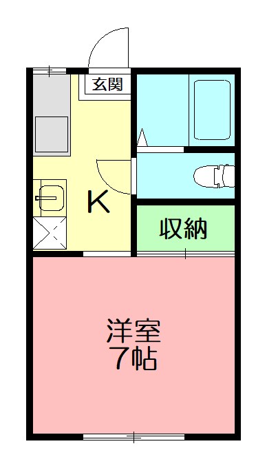 ニューハイツ 202号室 間取り