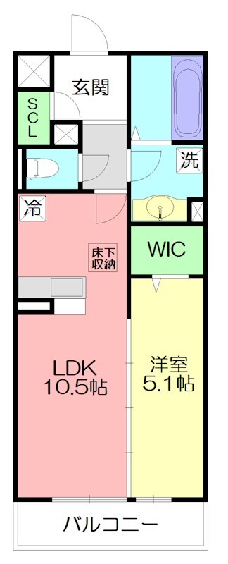 リヴェール湘南 205号室 間取り
