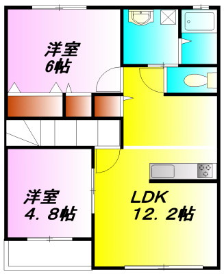 ファンテーヌA棟 201号室 間取り