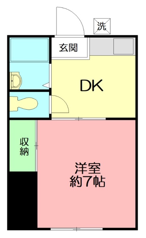 加賀ハイツC 202号室 間取り