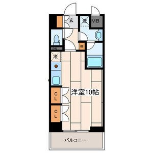 FACE S 402号室 間取り