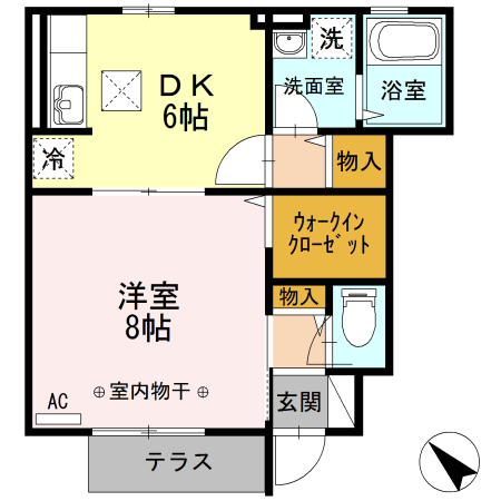 ボナール鎌倉 103号室 間取り