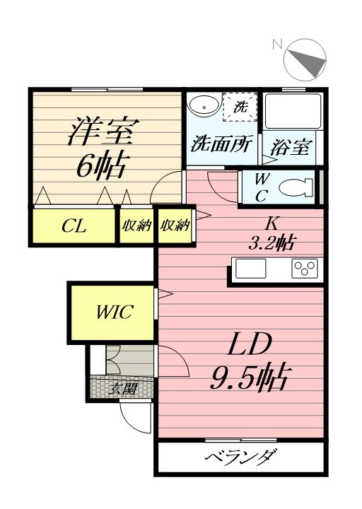 ファンテーヌA棟 101号室 間取り