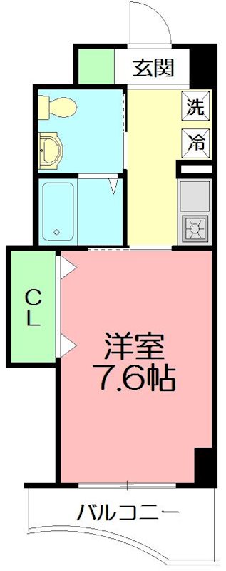 ルナスクエア 303号室 間取り