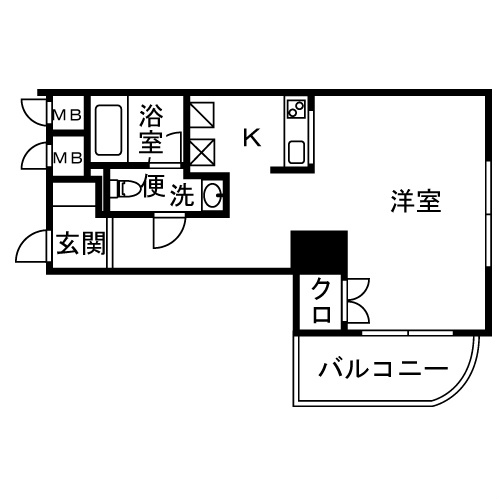 AZENIA 804号室 間取り