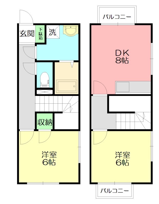 アンプルールブワOgawa　 Ⅰ101号室 間取り
