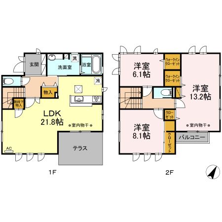 桂坂タウン 01号室 間取り