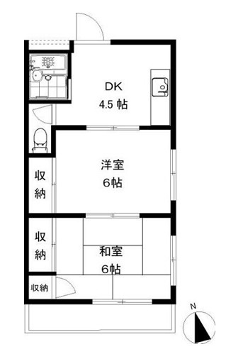 ハイツサムウェイ 203号室 間取り