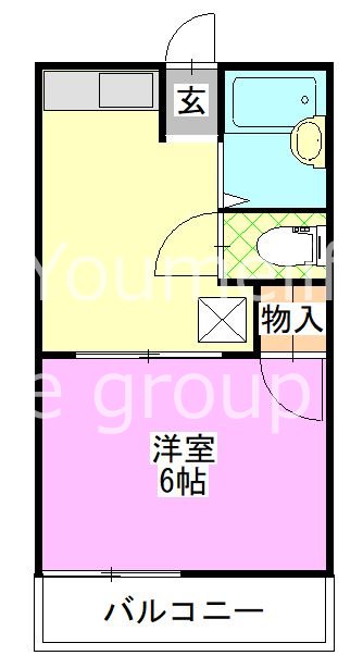 ハイネス小林A 202号室 間取り
