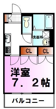 ドエル　アサヒ 305号室 間取り