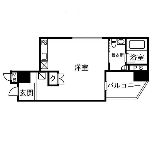 AZENIA 501号室 間取り