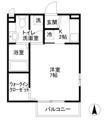 サーフ湘南 201号室 間取り