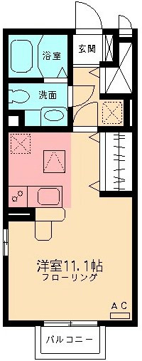 モナリエ 106号室 間取り