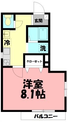 メゾン　サザン 203号室 間取り