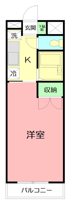 フェリシティ 101号室 間取り