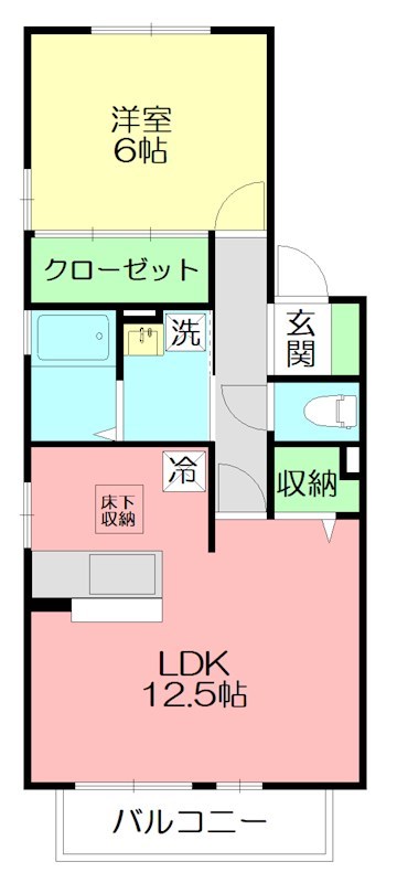 ブラン・サルドセジュールⅡ 102号室 間取り