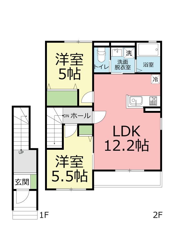 ヤマボウシ 202号室 間取り