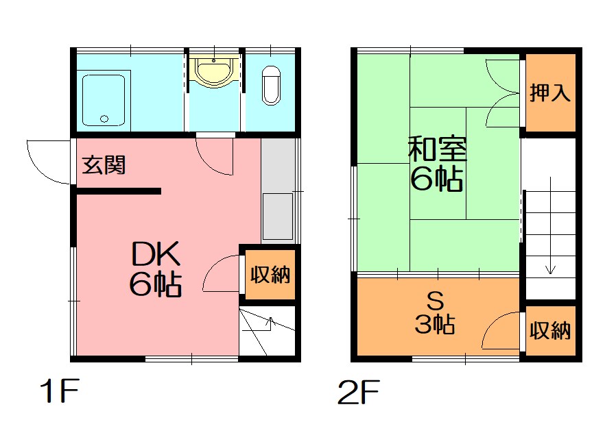平塚市札場町貸戸建住宅 間取り