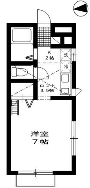 プリマベーラ 202号室 間取り