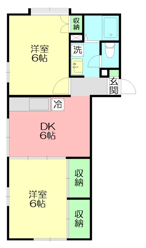 グランドールイズミⅢ 101号室 間取り