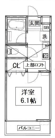 Pony　ville(ポニーヴィル)A棟 103号室 間取り