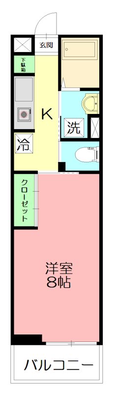リブリ・湘南六会 206号室 間取り