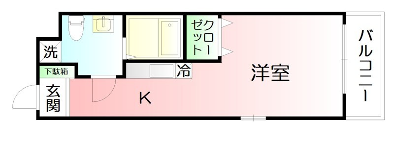 ブルークロス湘南 204号室 間取り
