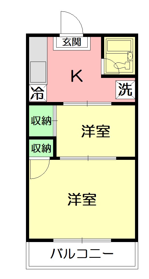 湘南ルイード 203号室 間取り