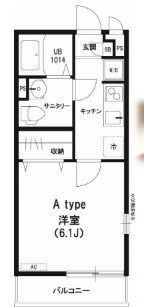 リブリ・SAIRIN23 203号室 間取り
