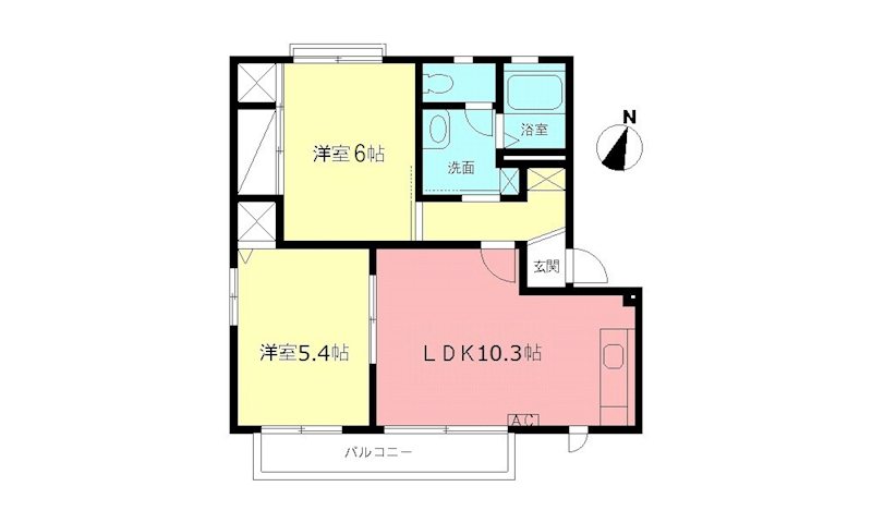 プロムナード桜台Ⅰ 202号室 間取り