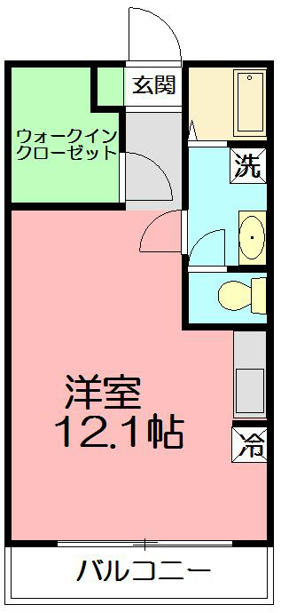 プレセンスK 101号室 間取り
