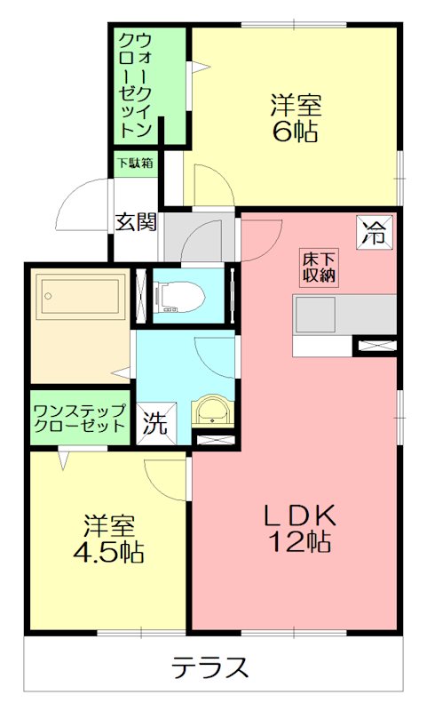 メゾンヴェール 101号室 間取り