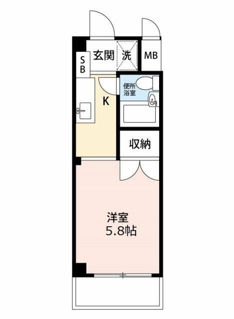 第一レジデンス白鳥 309号室 間取り