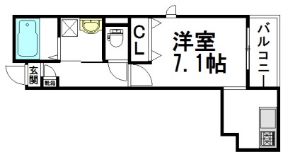 レールサイド鵠沼 207号室 間取り