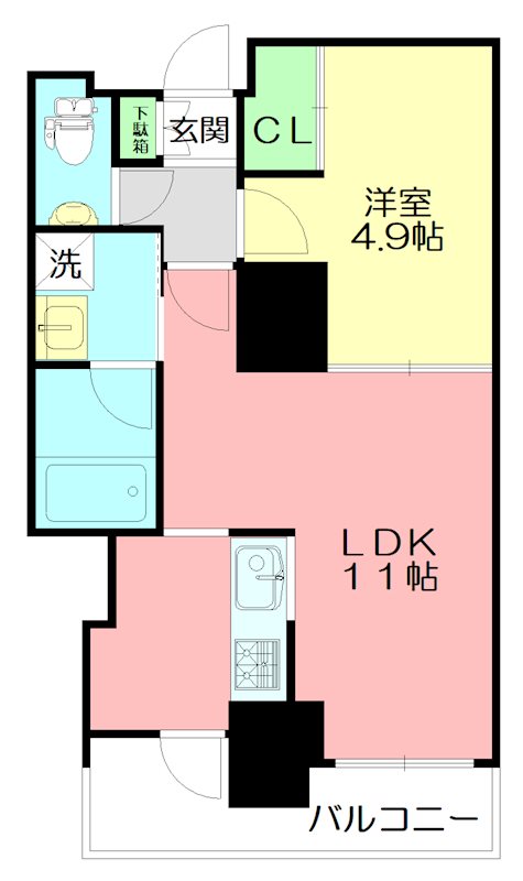 アルテミス湘南 502号室 間取り