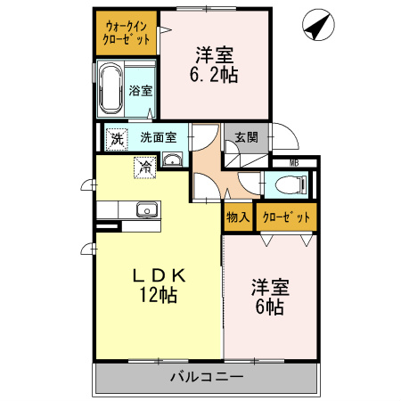ヴァーシュ　コケット 間取り