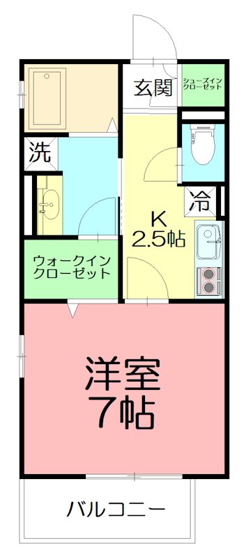 With湘南　A 間取り