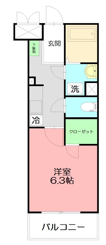 カレッジヒルズD 間取り