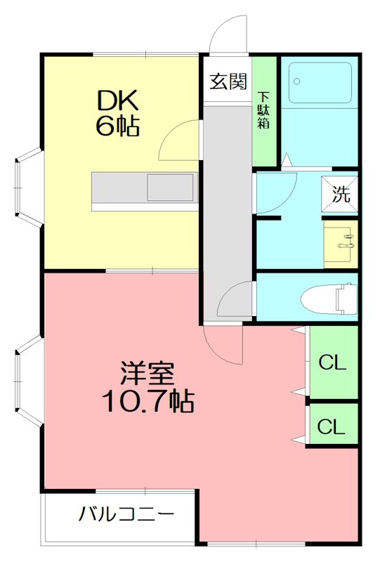 Ｃｒｅａ（クレア） 間取り