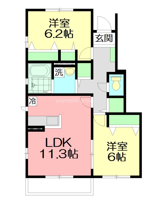 KYOEI 102号室 間取り