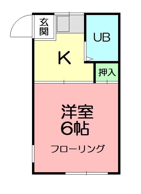 富士見台ハイツA 102号室 間取り