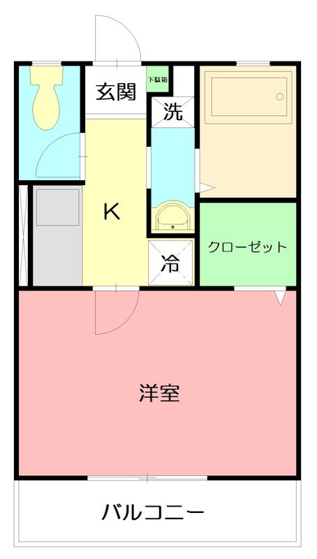 Ansty湘南 102号室 間取り