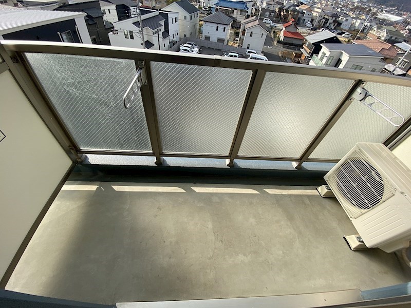 カレッジヒルズD  ベランダ