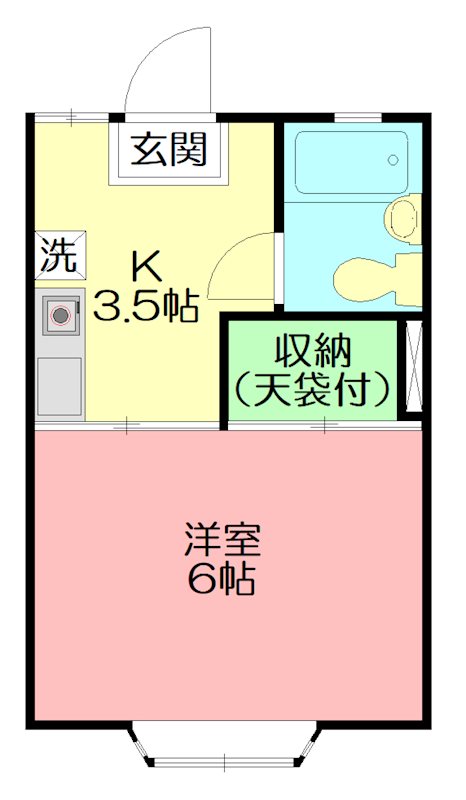 エスポワールⅢ 102号室 間取り