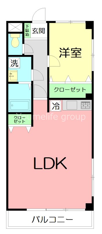 シャドービレッジ鎌倉 405号室 間取り