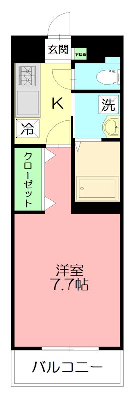 ツインズ 204号室 間取り
